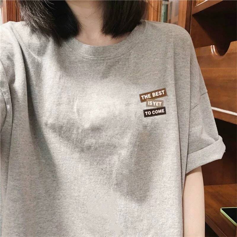 Summer Clothing Brands - เสื้อยืดแขนสั้นเฮฟวี่เวท ยูนิเซ็กส์ ทรงหลวม ผ้าฝ้ายแท้ แฟชั่นฤดูร้อน เสื้อผ้าป้องกันแสงแดด
