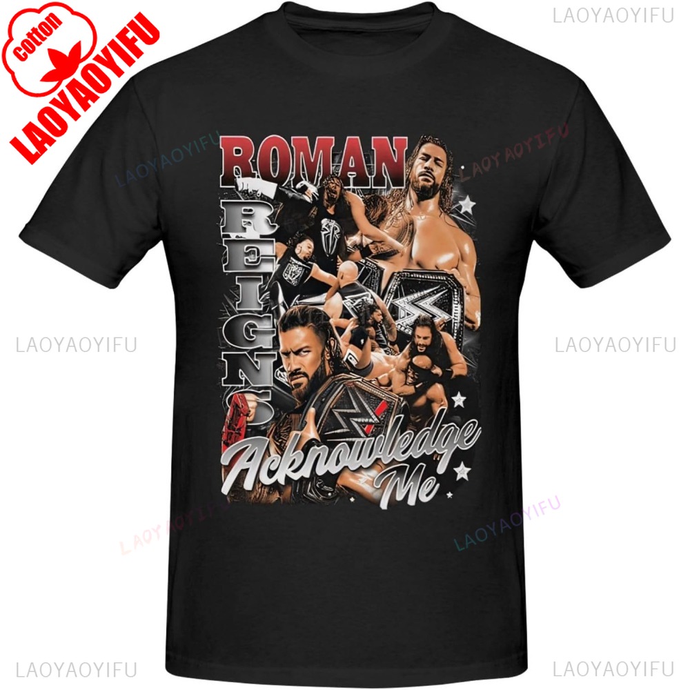 Summer Reign Clothing - 2025 Roman Reigns OTC Yeetกราฟิกพิมพ์Manเสื้อยืดCrewneck Casualแฟชั่นหลวมผ้าฝ้ายเสื้อผ้าฤดูร้อนสไตล์มวยปล้ําTees