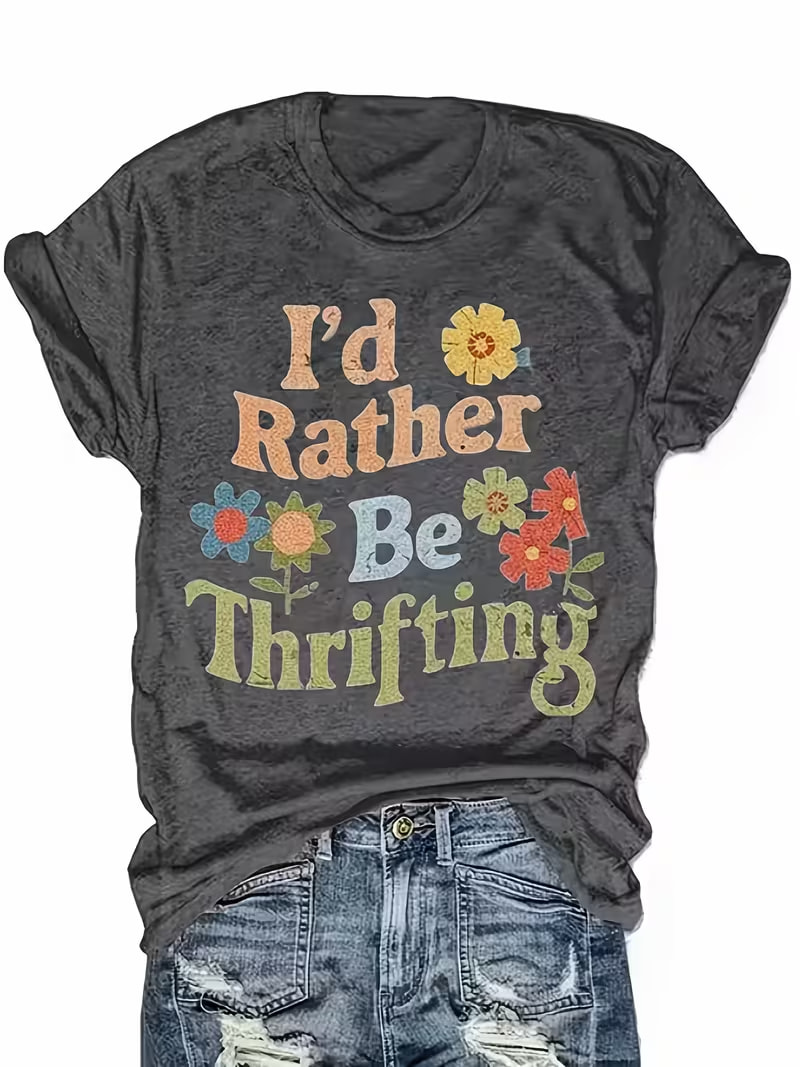 Summer Clothing For 60 Year Old Woman - เสื้อยืดแขนสั้นผู้หญิงไซส์ใหญ่ ฉันชอบซื้อของมือสอง เนื้อผ้าระบายอากาศ ชุดฤดูร้อน เสื้อผ้าผู้หญิง