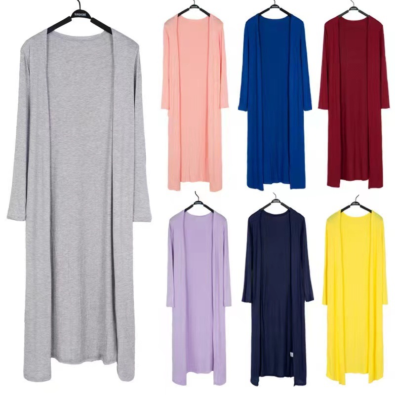 Summer Clothing Yarn - เสื้อคาร์ดิแกนยาวสำหรับผู้หญิง12สีเสื้อคาร์ดิแกนแขนยาวเสื้อโค้ทปรับอากาศเสื้อผ้าทนแสงแดดสำหรับผู้หญิง