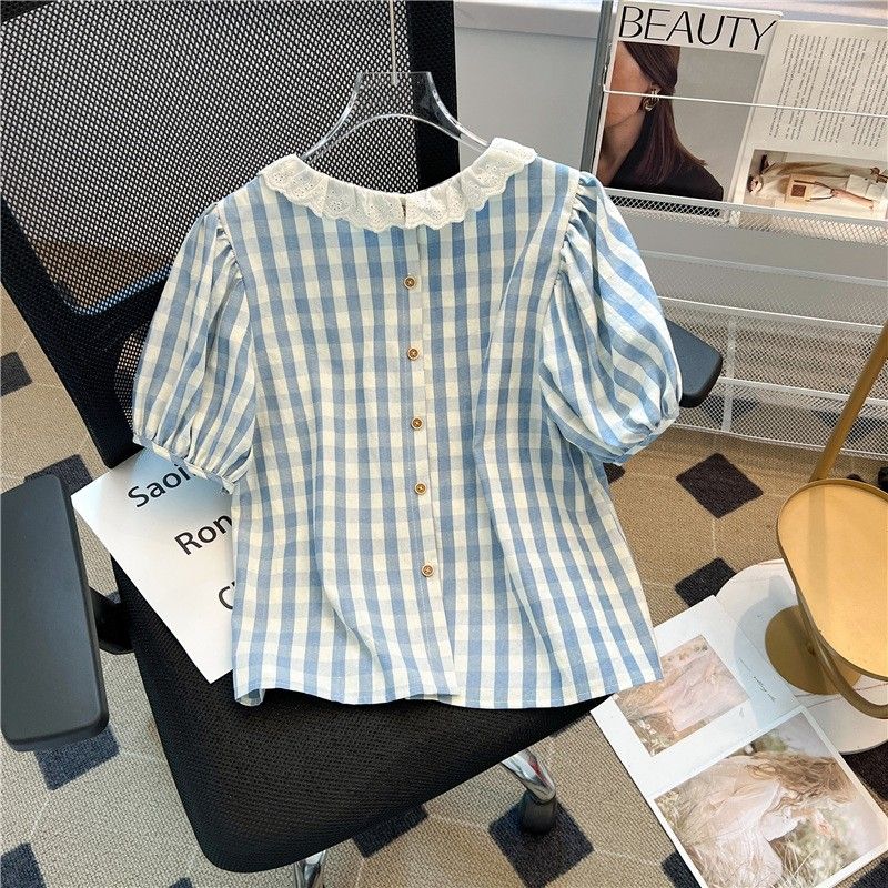 เสื้อยืดแขนสั้นคอโอ ลายสก็อต แ - Summer Clothing Young Women บทวิจารณ์และราคา