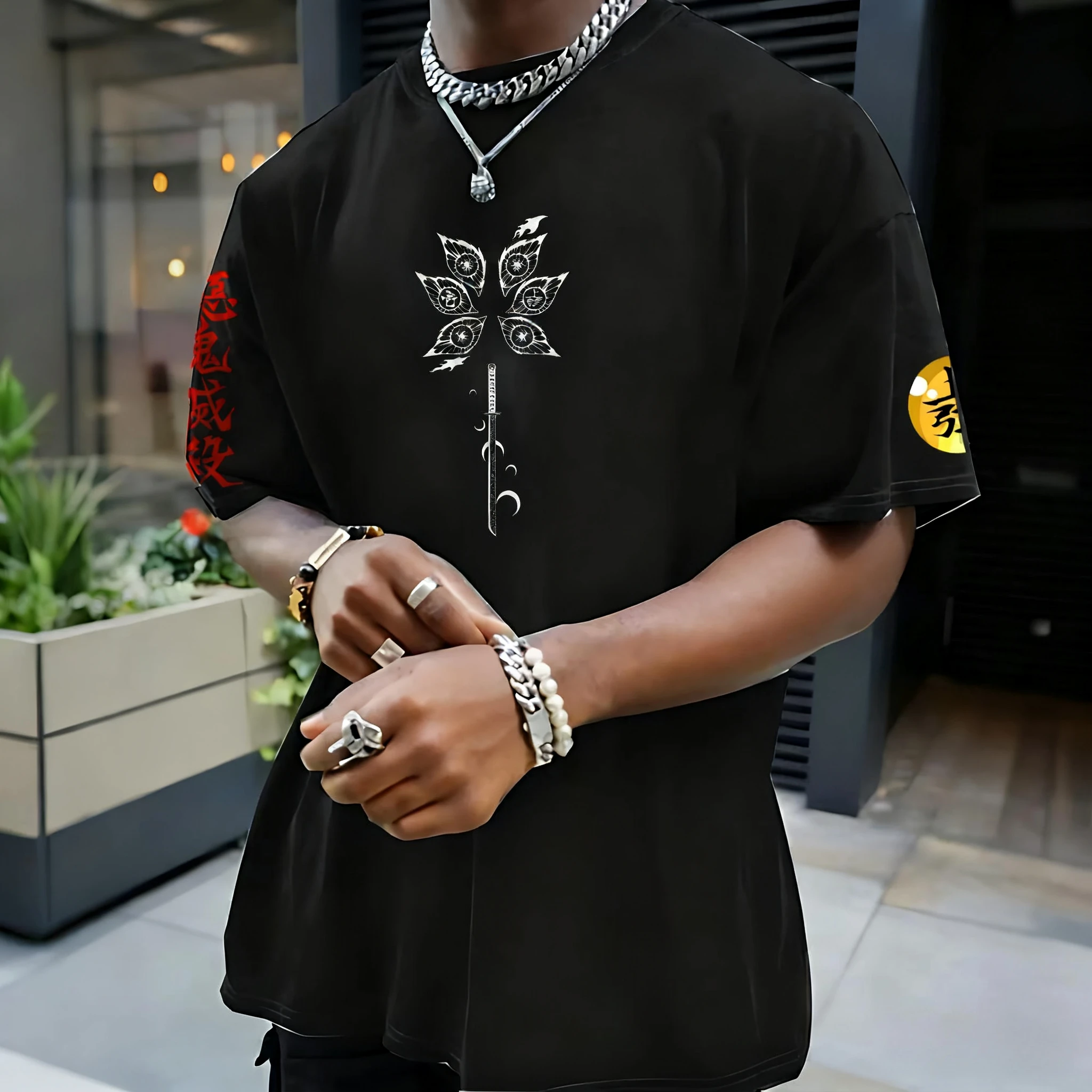 เสื้อยืดลายอนิเมะดาบพิฆาตอสูร  - Summer Clothing Brands บทวิจารณ์และราคา