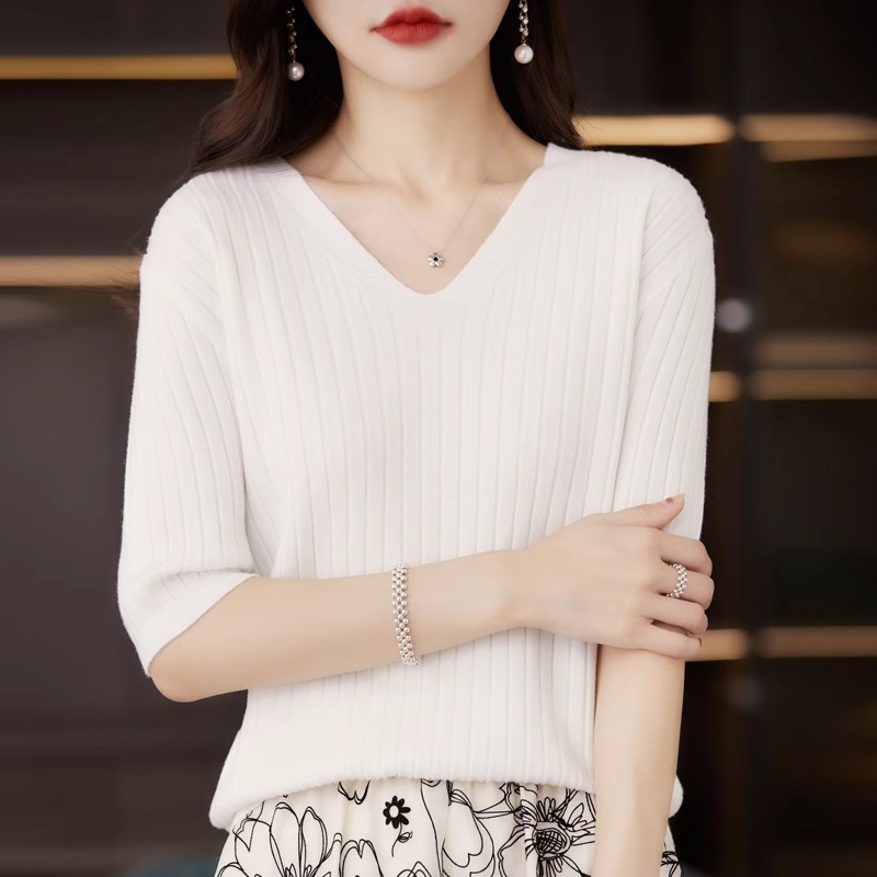 เสื้อกันหนาวผู้หญิงฤดูใบไม้ผลิ - Summer Clothing Yarn บทวิจารณ์และราคา