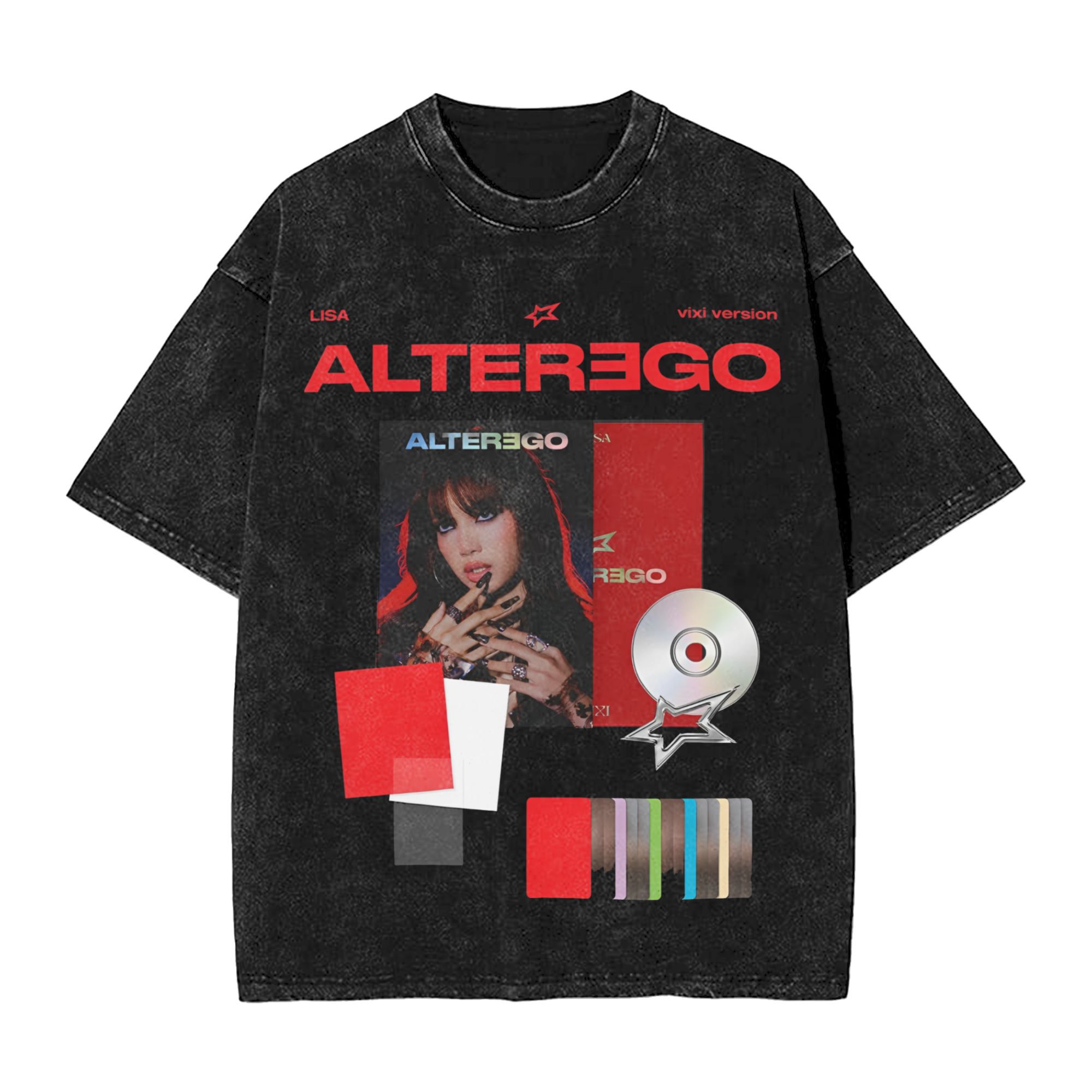 เสื้อยืดลายกราฟิก Harajuku LIS - Summer Clothing Ego บทวิจารณ์และราคา