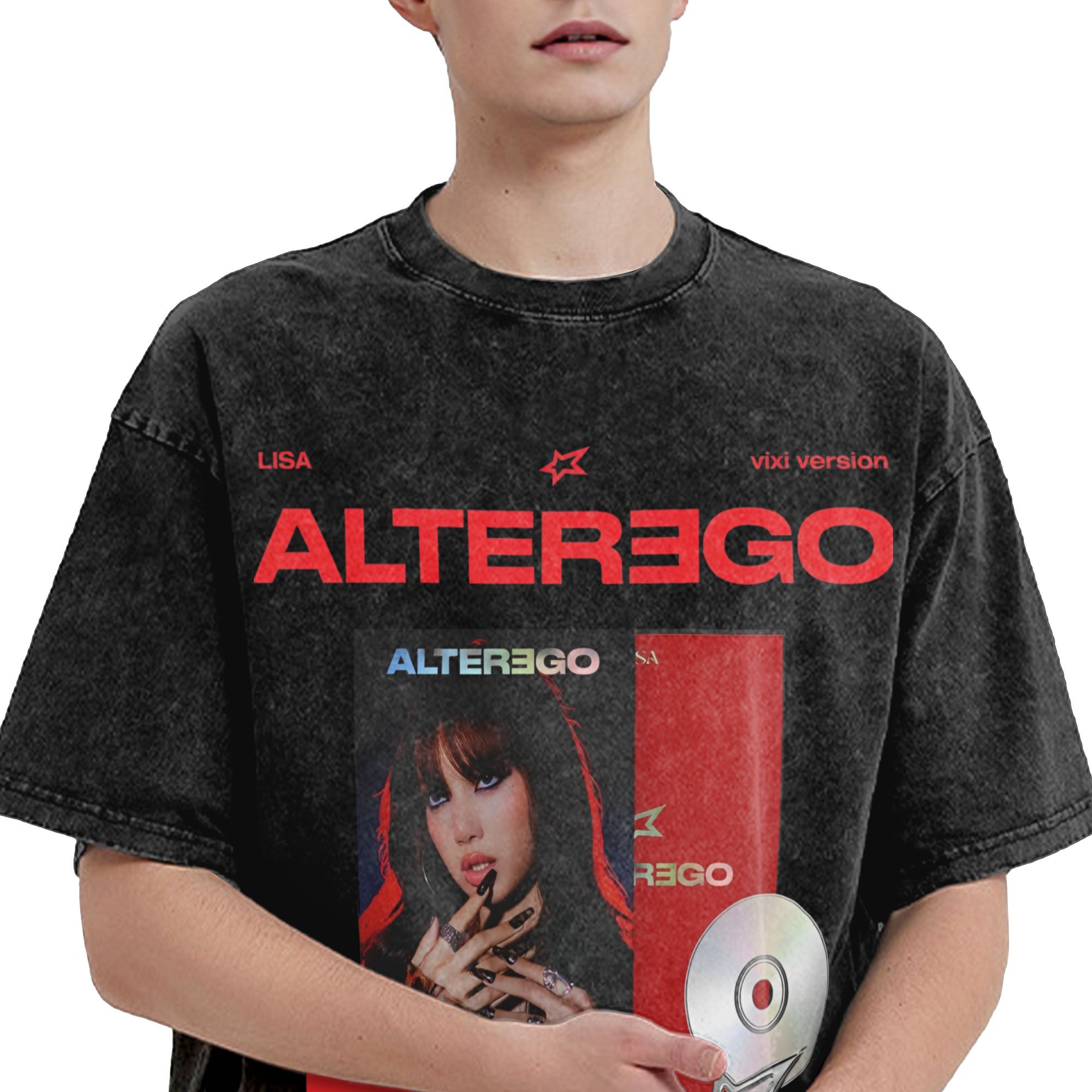 เสื้อยืดลายกราฟิก Harajuku LIS - Summer Clothing Ego บทวิจารณ์และราคา
