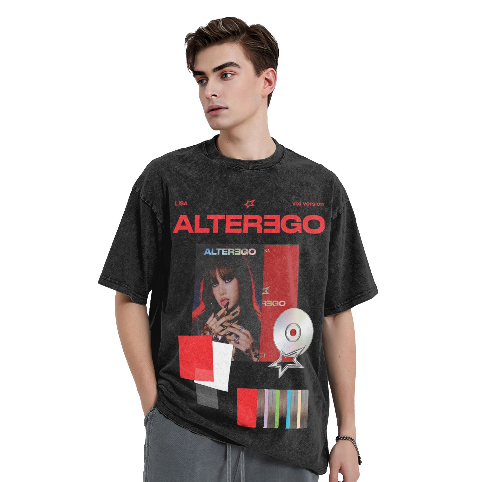 เสื้อยืดลายกราฟิก Harajuku LIS - Summer Clothing Ego บทวิจารณ์และราคา
