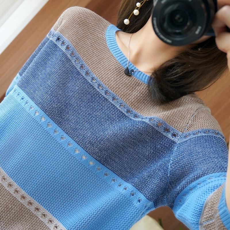 เสื้อสเวตเตอร์ผู้หญิง แขน 3/4  - Summer Clothing Yarn บทวิจารณ์และราคา