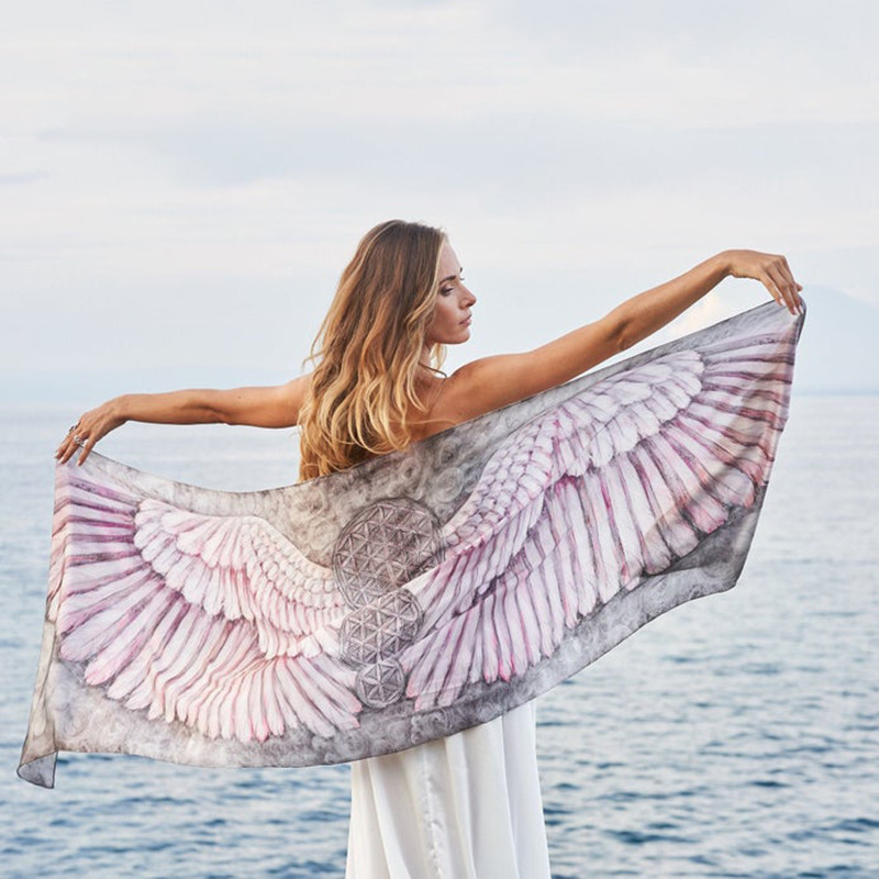 Boho Feather ปีกบิกินี่ Cover- - Summer Clothing Young Women บทวิจารณ์และราคา