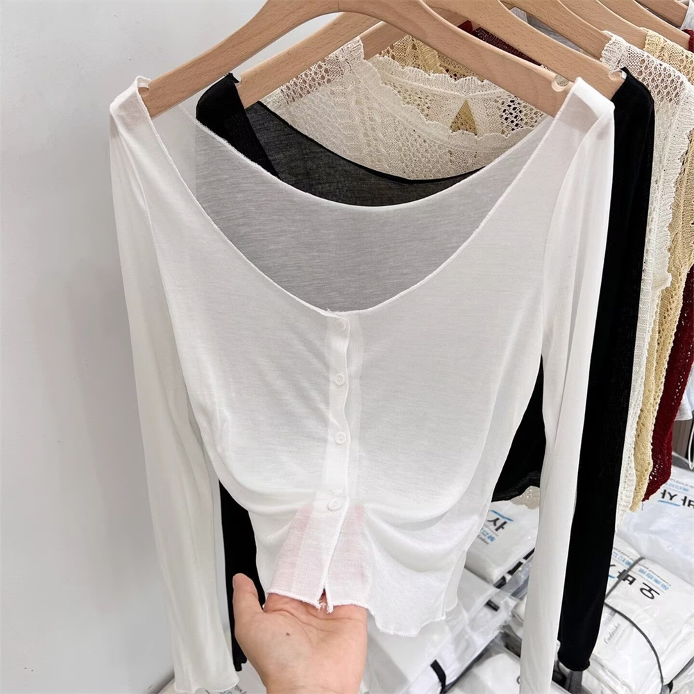เสื้อคลุมสีขาว 2026 คาร์ดิแกนฤ - Summer Clothing Yarn บทวิจารณ์และราคา