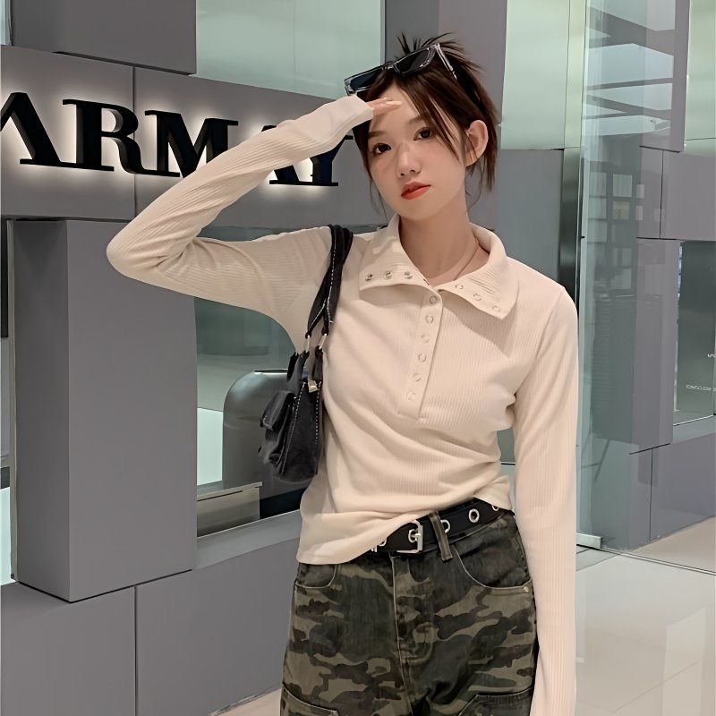เสื้อเชิ้ตแขนยาวทรงสลิมแฟชั่นผ - Summer Clothing Yarn บทวิจารณ์และราคา