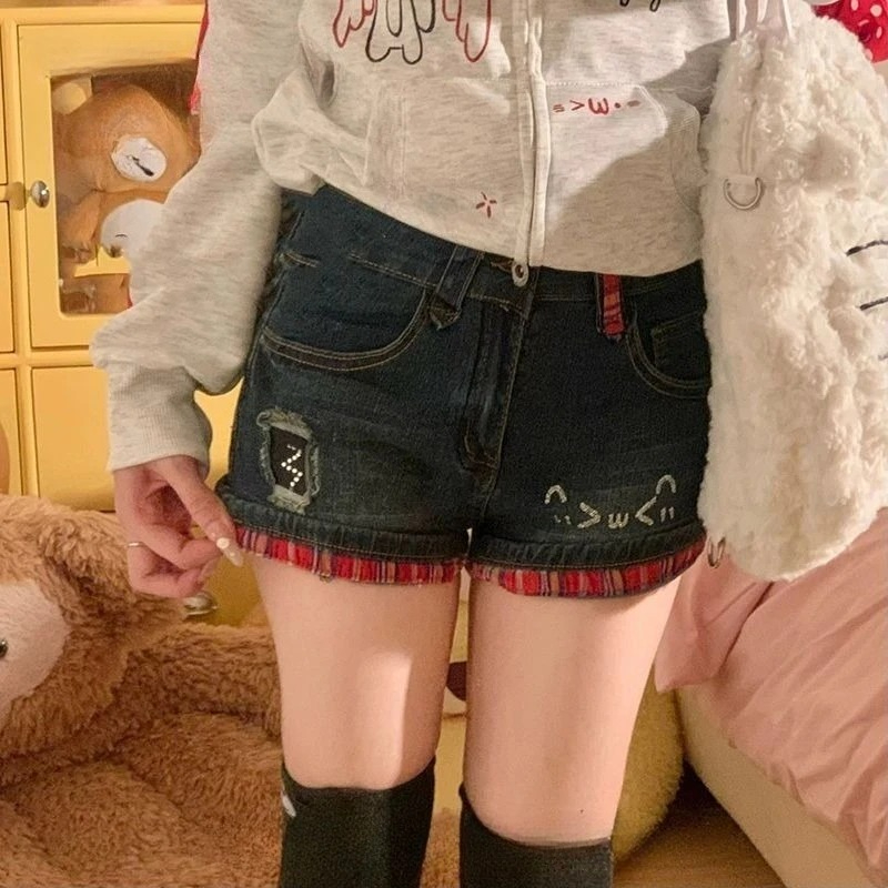 กางเกงยีนส์ขาสั้นสไตล์วินเทจอเ - Summer Clothing Cheap บทวิจารณ์และราคา