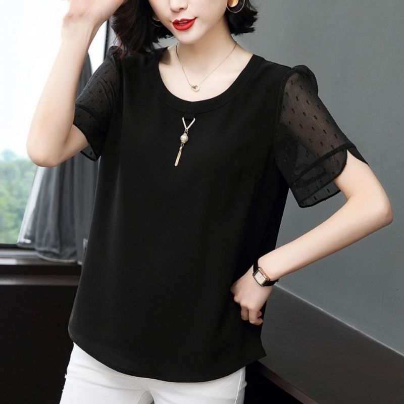 สบายๆสีทึบ All-Match เสื้อผู้ห - Summer Clothing For 60 Year Old Woman บทวิจารณ์และราคา