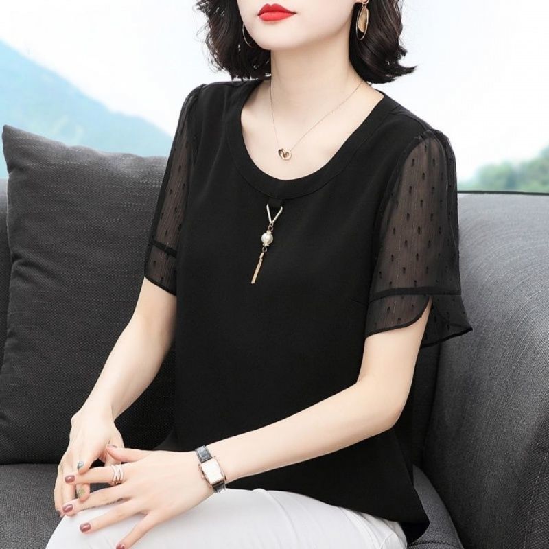 สบายๆสีทึบ All-Match เสื้อผู้ห - Summer Clothing For 60 Year Old Woman บทวิจารณ์และราคา