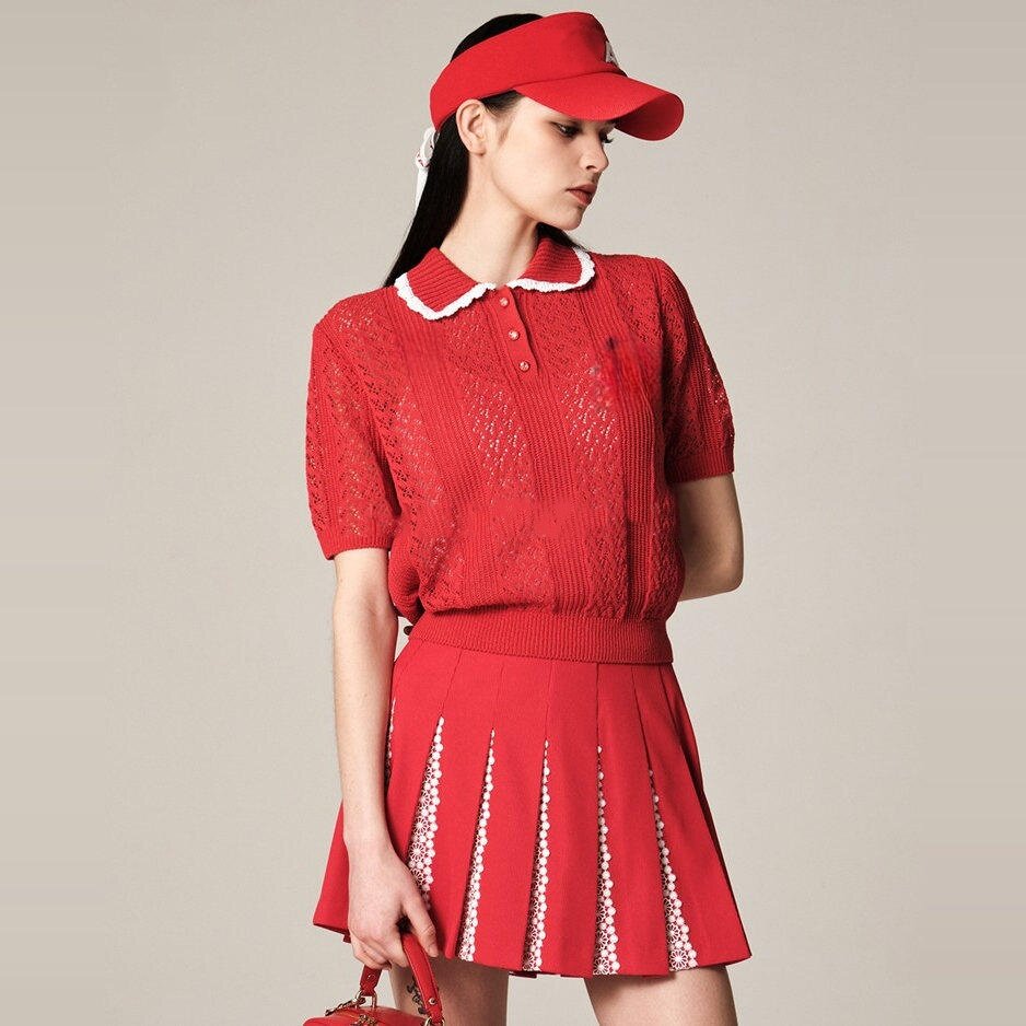 ชุดกอล์ฟสไตล์เกาหลีสำหรับผู้หญ - Summer Golf Clothing บทวิจารณ์และราคา