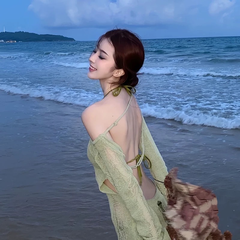 ชุดบิกินี่สองชิ้นสุดเซ็กซี่สำห - Swim Cover Up Mesh บทวิจารณ์และราคา