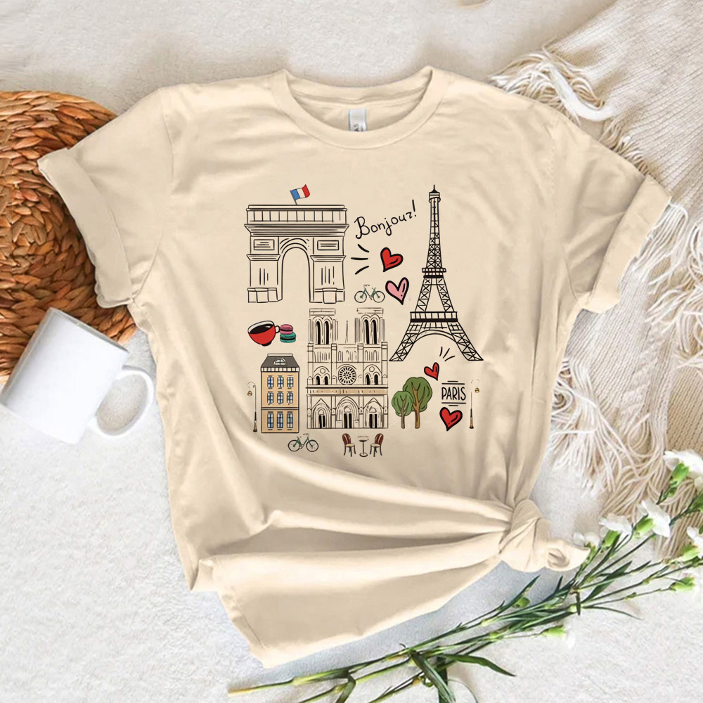 เสื้อยืดผู้หญิงลายพิมพ์ปารีส เ - Summer Clothing In Paris บทวิจารณ์และราคา