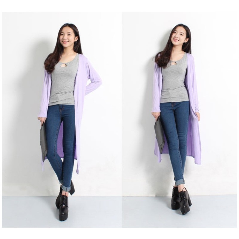 เสื้อคาร์ดิแกนยาวสำหรับผู้หญิง - Summer Clothing Yarn บทวิจารณ์และราคา