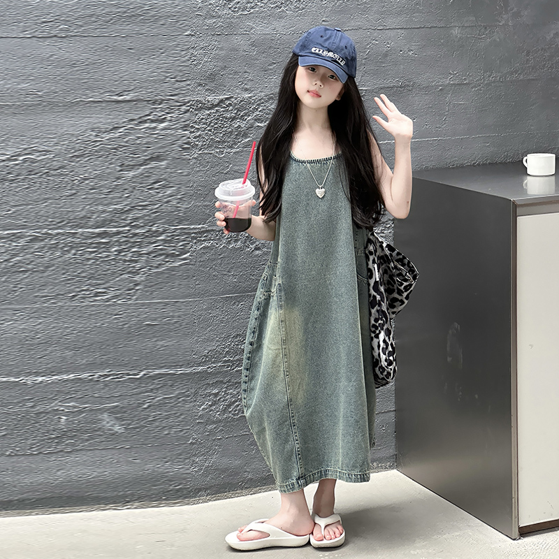 Vintage Blue เด็กหญิงคุณภาพสูง - Summer Kids Clothing บทวิจารณ์และราคา