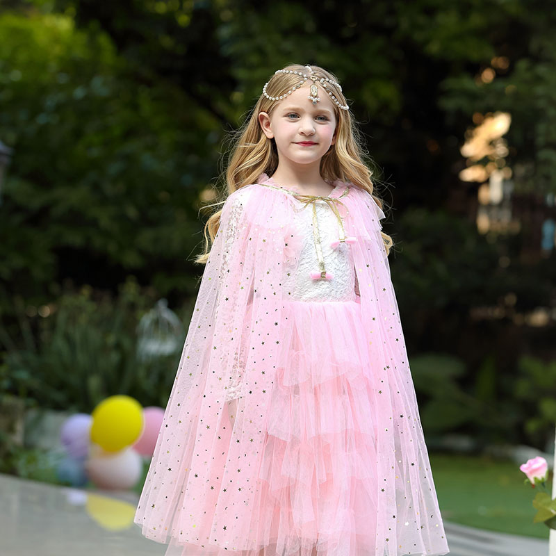 สาวเจ้าหญิง Cape เด็กเครื่องแต - Summer Kids Clothing บทวิจารณ์และราคา