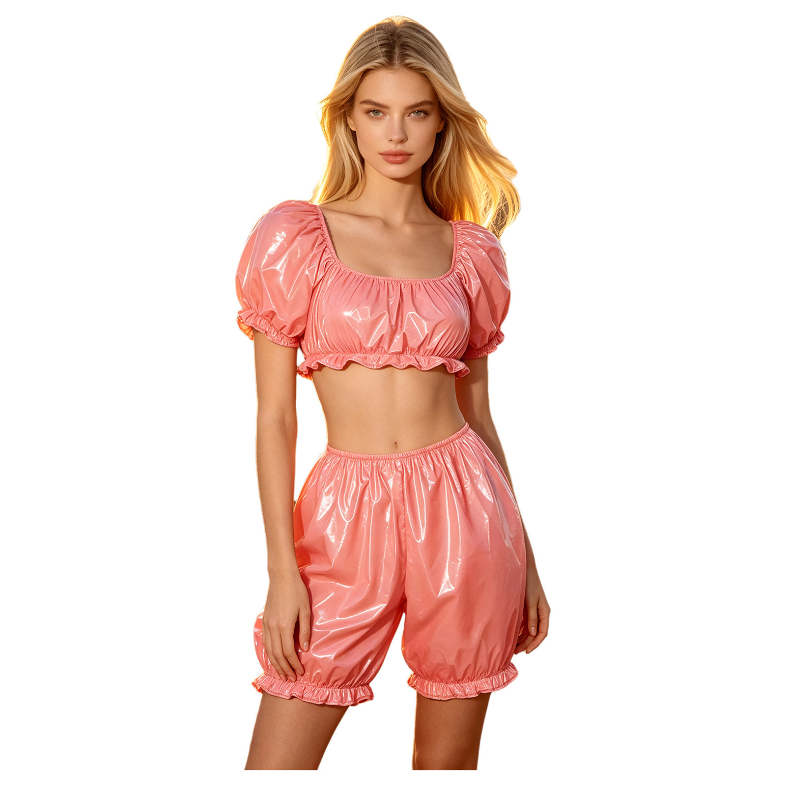 ชุดคลับแวร์หนัง PU แบบเปียกสำห - Summer Clothing Cheap บทวิจารณ์และราคา