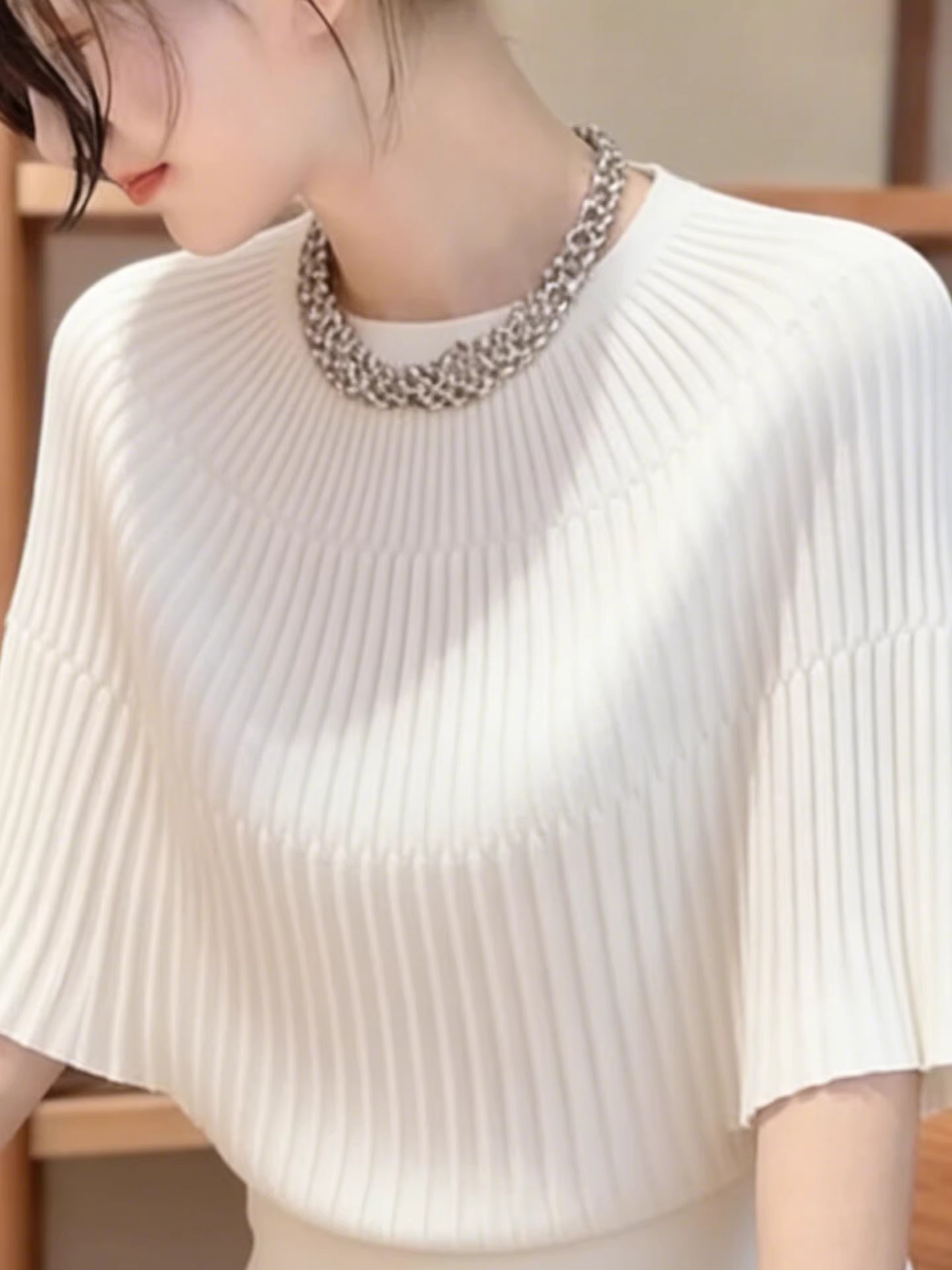 เสื้อผ้าผู้หญิงฤดูร้อน O-Neck  - Summer Clothing Yarn บทวิจารณ์และราคา