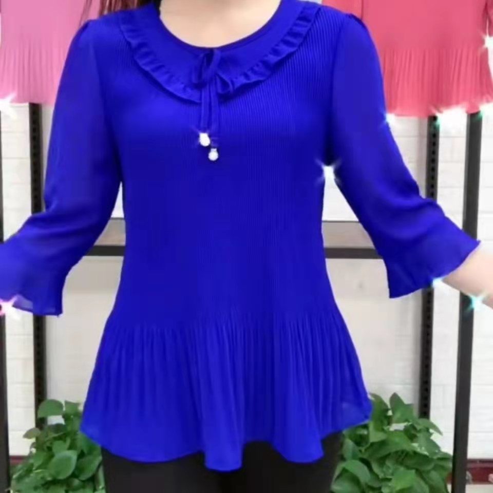 เสื้อแฟชั่นคอปกผ้าลูกไม้แบบใหม - Summer Clothing For 60 Year Old Woman บทวิจารณ์และราคา