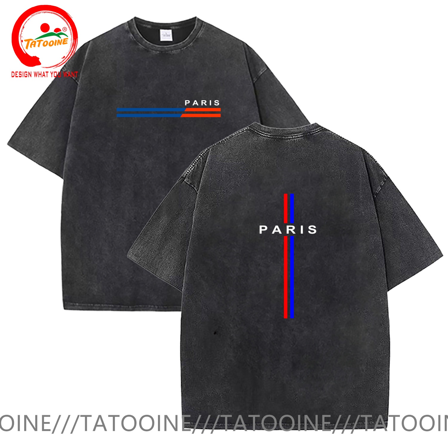 เสื้อยืดผ้าฝ้ายวินเทจลายพิมพ์ป - Summer Clothing In Paris บทวิจารณ์และราคา