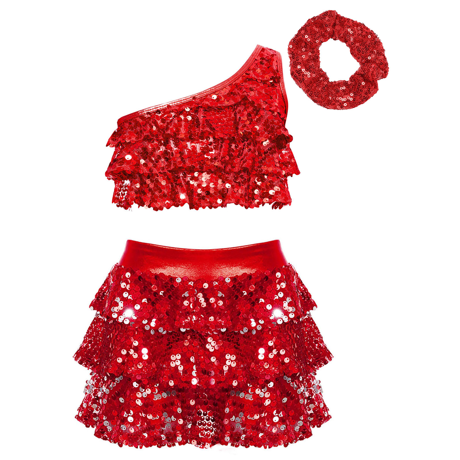 เด็กผู้หญิงเลื่อมเงาลาตินแจ๊สเ - Summer Kids Clothing บทวิจารณ์และราคา