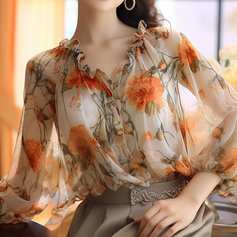 เสื้อสวมหัวพิมพ์ลายหวาน Baju a - Summer Clothing Young Women บทวิจารณ์และราคา